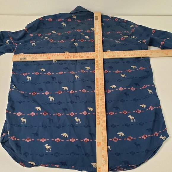 Ocean & Coast Shirt Western Bear Moose Western Cotton Mens Size Large - Picture 7 of 9